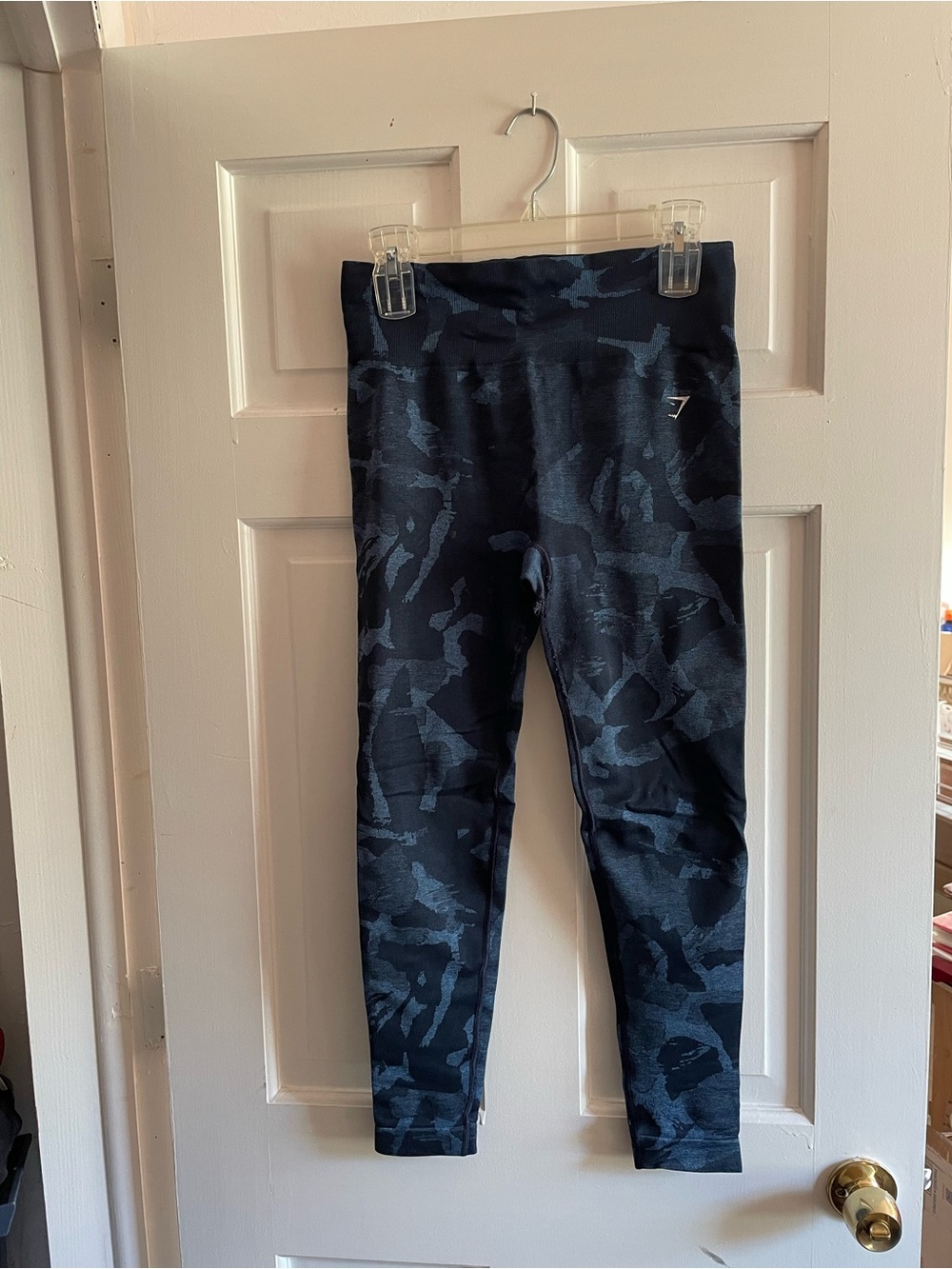 Gymshark Dark Blue Camo Leggings
